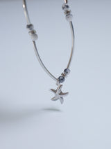 All Surgical Steel Starfish Gemstone Bracelet