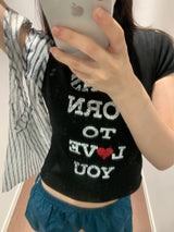 Love Waffle Short Sleeve (2color)