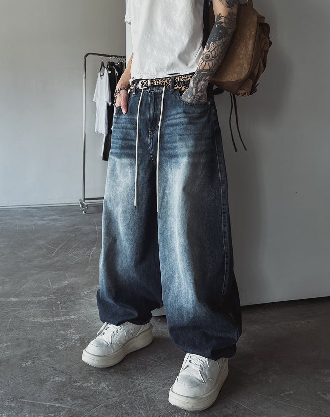 Zed Cat Balloon Denim Pants
