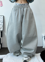 BELT SNAP POINT BALLOON TRAINING PANTS 🩶🖤🤍3COLOR