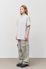 ラザージッパーTシャツ