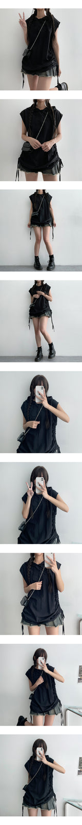 Viscence String Sleeveless Hood (4 colors)