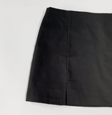Tainer Mini Low Waist Skirt (black)