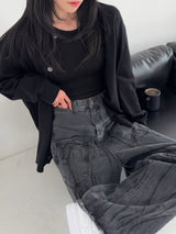 [MADE] Reversed Pocket Wide Denim Pants (W)
