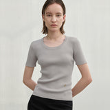 (T-6858)ESSENTIAL MOLLIS SLIM KNIT