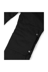 SIDE SNAP BACK LOGO PANTS (BLACK)