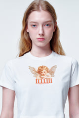 クロップTシャツ エンジェルフェイス
