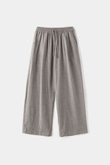 Border stripe summer pants