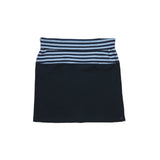 Color Blocking 2way Skirt - Stripe&Black