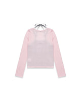 Halter Button T-Shirt (Pink)