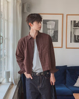 Roozen Check Pocket Long Sleeve Shirt