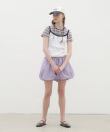 Ringer Sleeveless Top - White/Navy