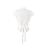 Lacy Bow Shirt [White]