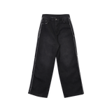 FRINGE DENIM PANTS