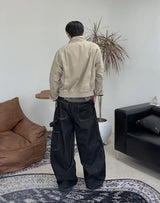 Deon Dyeing High Neck Crop Jacket