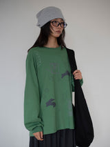 JUMP LONG SLEEVE T (GRASS GREEN)