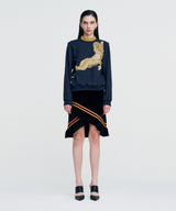 Double Rib Sweatshirt - Dall Sheep _ NAVY