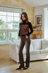IRIS TOP / BROWN