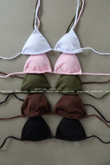 5 colors Basic V-neck Strap Strap Vinny