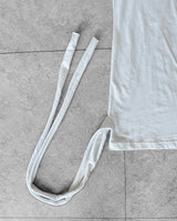 MELT BUTTON OFF-SHOULDER T-SHIRT
