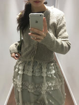 Paper Frill Cardigan (3color)
