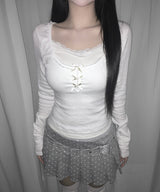 candy ribbon tee (3colors)