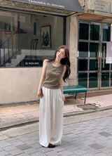 KJ Rib Basic Round Sleeveless (8color)