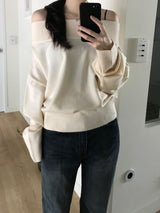 Katie Off-Shoulder Knitwear (3 colors)
