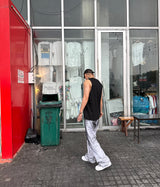 [UNISEX] ダーティーペインティングワイドパンツ