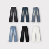 [SET] Aven cut muscle-fit short-sleeve T-shirt + Mer cut flare-fit denim pants