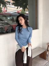 Diano Border Long Sleeve T-shirt (4color)
