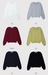 Winter Daily Mood Basic Round Knit (6color)