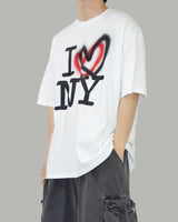NY ハートショートスリーブT