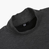 リブモックネックTシャツ