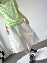 Even Halter Neck Hooded Button Loose Fit T-Shirt 4color