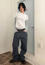 UNBAL COLLAR TEE