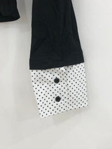 ブラックドットシャツレイヤードTシャツ