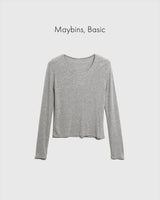 【MADE】UネックスリットTシャツ