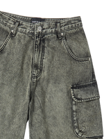 26SS UTILITY DYING DENIM SHORT PANTS