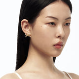 Ribbon Pave Earrings