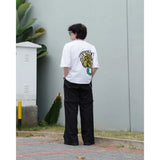 PEANUT STAIN - フラワー ホワイト ボクシー Tシャツ