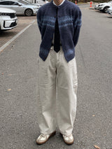 Escana Crop Nordic Cardigan