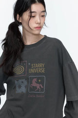 26FW★ Uni Star Layered Pigment Long Sleeve