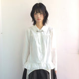 コットンフレアシャーリングシャツ