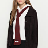 Mini Stripe Red Scarf