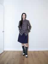 タータンチェックシャツ（ピンク）