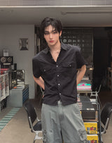 NT Nylon Two-Pocket Snap Short Sleeve Shirt
