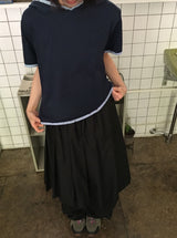 26SS★ [BAONHAUS] ラネンジカラー半袖フーディーTシャツ