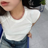 Flamingo Stone Dot Necklace