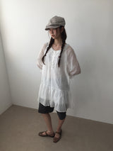 Hibbi neck frill dress (2color)